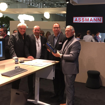 Beursbezoek aan het bedrijf Assmann op de Orgatec in Keulen (D)